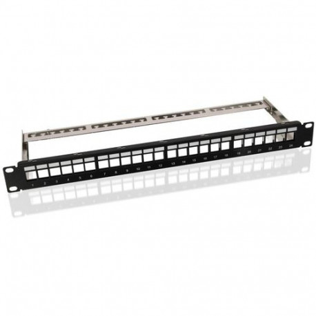 Goobay 19 inch (48.3 cm) Keystone Blank Patch Panel Empty Case (1 U)