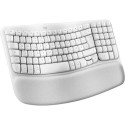 Logitech Wave Keys for Mac keyboard Home/Office Bluetooth QWERTZ German White