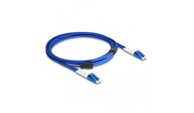 DeLOCK Fiber Optical Cable with metal armouring LC Duplex to LC Duplex Singlemode OS2 3 m