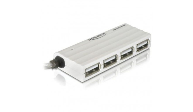DeLOCK USB 2.0 external 4-port HUB 480 Mbit/s White
