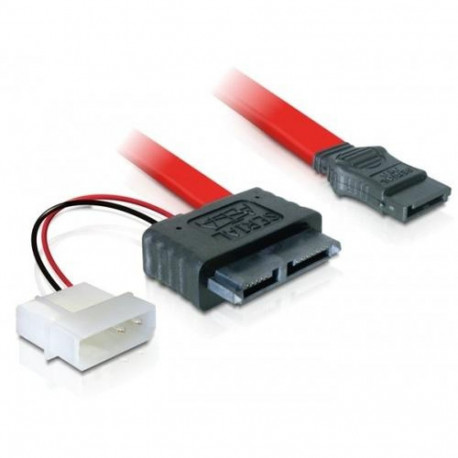 DeLOCK Cable SATA Slimline female + 2pin power > SATA SATA cable 0.3 m SATA 13-pin SATA 7-pin + 2