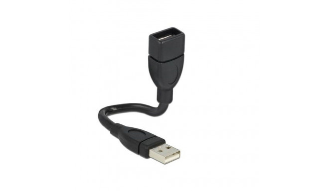 DeLOCK 15cm USB 2.0 USB cable 0.15 m USB A Black