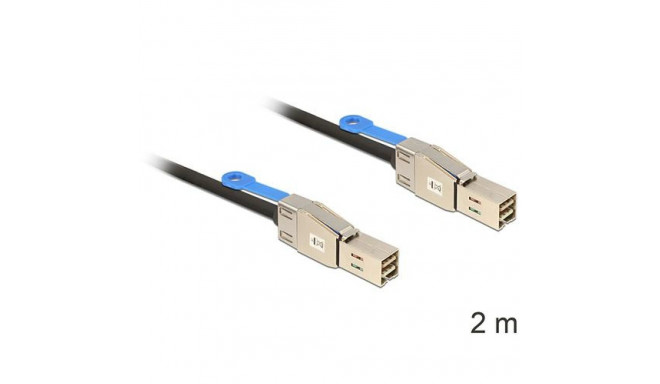 DeLOCK 83395 Serial Attached SCSI (SAS) cable 2 m Black