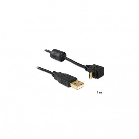 DeLOCK USB2.0 1m USB cable USB A Micro-USB B Black