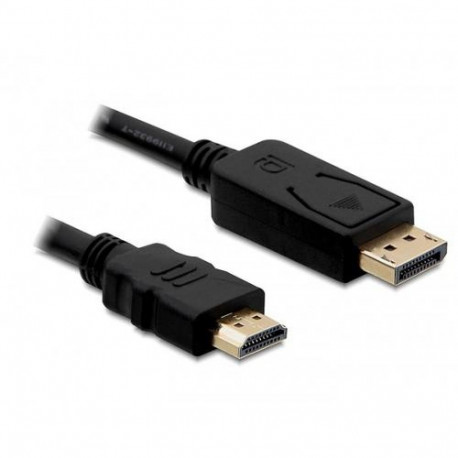DeLOCK Displayport/HDMI, 1m HDMI Type A (Standard) Black