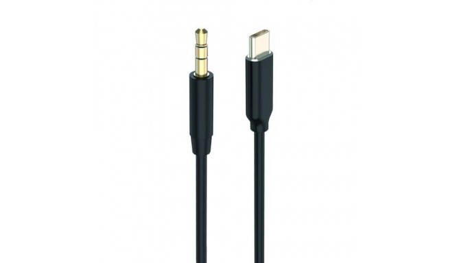 2GO 797219 audio cable 1 m 3.5mm USB Type-C Black