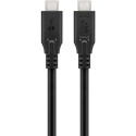 Goobay 74182 USB cable USB4 Gen 2x2 0.5 m USB C Black