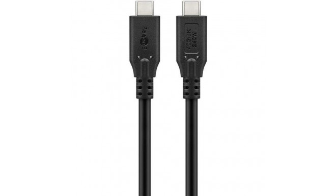 Goobay 74185 USB cable USB4 Gen 2x2 1.8 m USB C Black
