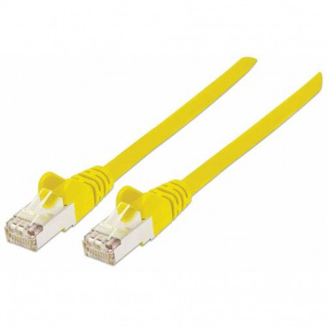 Intellinet Network Patch Cable, Cat7 Cable/Cat6A Plugs, 10m, Yellow, Copper, S/FTP, LSOH / LSZH, PVC