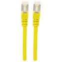 Intellinet Network Patch Cable, Cat6, 5m, Yellow, Copper, S/FTP, LSOH / LSZH, PVC, RJ45, Gold Plated