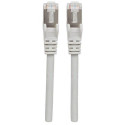 Intellinet Network Patch Cable, Cat6, 1m, Grey, Copper, S/FTP, LSOH / LSZH, PVC, RJ45, Gold Plated C
