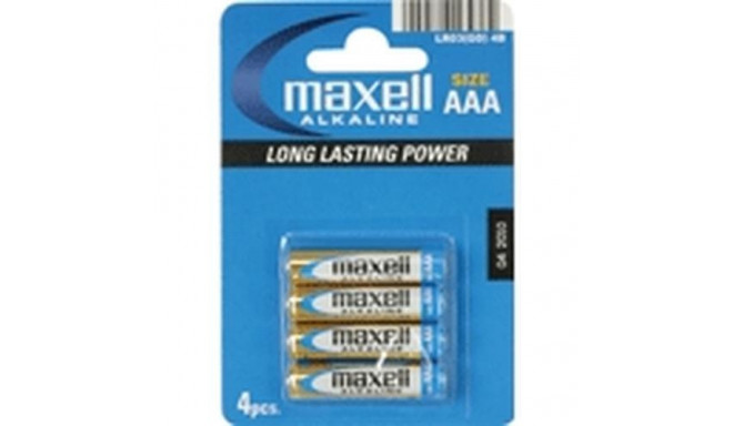 Maxell Battery Alkaline LR-03 AAA 4-Pack Single-use battery