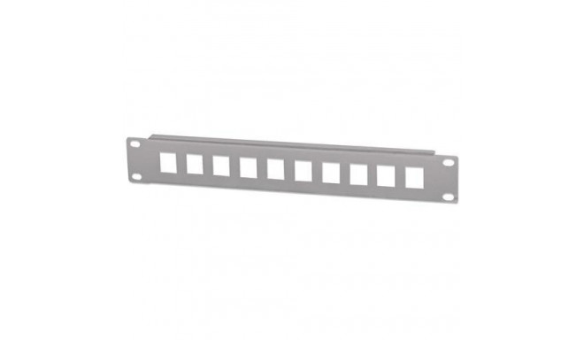Intellinet Patch Panel, Blank, 10&quot;, 1U, 10-Port, Grey