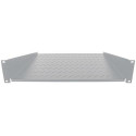 Intellinet 19&quot; Cantilever Shelf, 2U, 2-Point Front Mount, 400mm Depth, Vented, Max 25kg, Gr