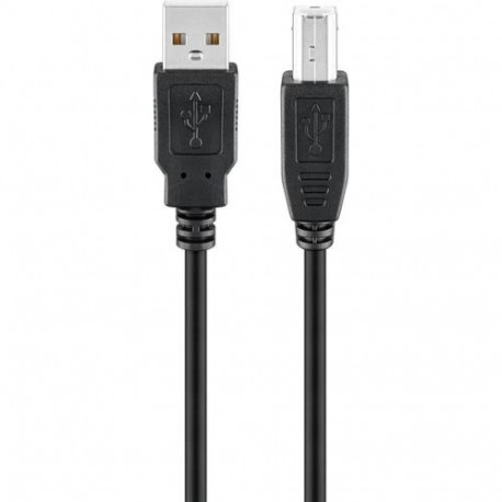 Goobay 68901 USB cable USB 2.0 3 m USB A USB B Black