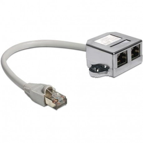 DeLOCK 65177 cable gender changer RJ-45 2 x RJ-45 Grey