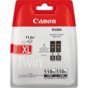 Canon PGI-550BK Black Ink Cartridge (Twin Pack)