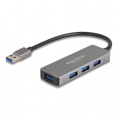 DeLOCK 4 Port USB 5 Gbps Hub with USB Type-A connector – USB Type-A ports on the side