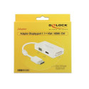 DeLOCK 0.16m DisplayPort/VGA+HDMI+DVI-D VGA (D-Sub)+ HDMI + DVI White