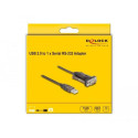 DeLOCK Adapter USB 2.0 Type-A to 1 x Serial RS-232 D-Sub 9 pin male with screws 1.5 m