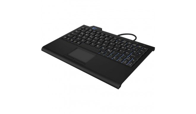 KeySonic KSK-3210ELU (DE) keyboard Home USB QWERTZ German Black