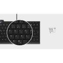 KeySonic KSK-5010ELC (DE) keyboard USB QWERTZ German Black