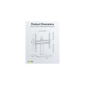 Goobay Fixed Basic 177.8 cm (70&quot;) Black