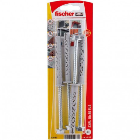 Fischer SXRL 10 x 80 FUS K NV Langschaftdübel 80 mm 536183 1 Set