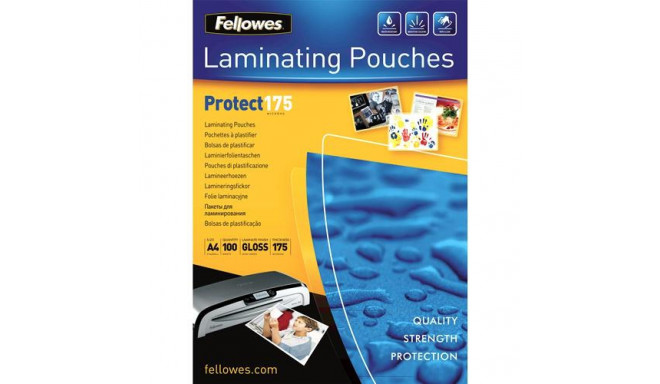 Fellowes A4 Glossy 175 Micron Laminating Pouch - 100 pack