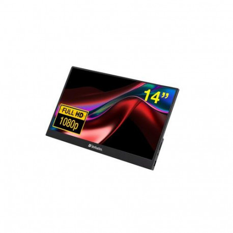 Verbatim 49590 computer monitor 35.6 cm (14") 1920 x 1080 pixels Full HD LCD Black