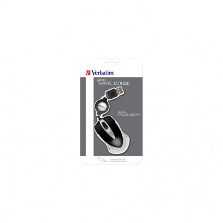 Verbatim Go Mini Optical Travel Mouse - Black