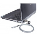 Manhattan Mobile Security Laptop Lock, Key Lock, 1.4m, Compatible with Kensington style locks, Stron