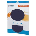 Manhattan Wrist Gel Support Pad and Mouse Mat, Blue, 241 × 203 × 40 mm, non slip base, Lifetime Warr