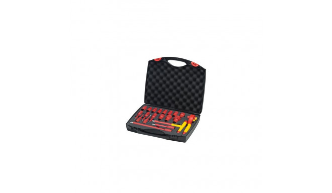 Wiha 43024 ratchet wrench 10,11,12,13,14,17,19,22,24,27,32 mm 16 pc(s) Red, Yellow
