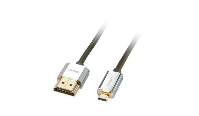 Lindy 2m CROMO Slim High Speed HDMI to Micro HDMI Cable with Ethernet