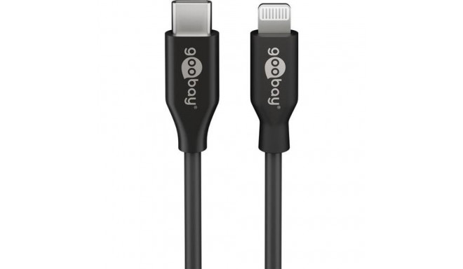 Goobay 39445 lightning cable 1 m Black