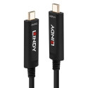 Lindy 15m Fibre Optic Hybrid USB Type C Cable, Audio / Video Only Lindy 15m Fibre Optic Hybrid USB Type C Cable, Audio / Video Only