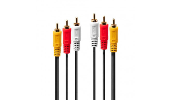 Lindy 1m Premium AV Cable 3xPhono Male To 3xPhono Male