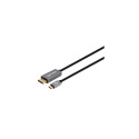 Manhattan USB-C to DisplayPort 1.4 Cable, 8K@60Hz, 2m, Male to Male, Black, Equivalent to CDP2DP146B Manhattan USB-C to DisplayPort 1.4 Cable, 8K@60Hz, 2m, Male to Male, Black, Equivalent to CDP2DP146B