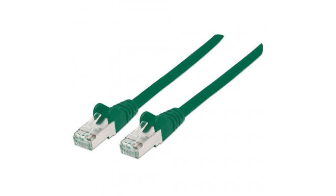 Intellinet Network Patch Cable, Cat6A, 2m, Green, Copper, S/FTP, LSOH / LSZH, PVC, RJ45, Gold Plated