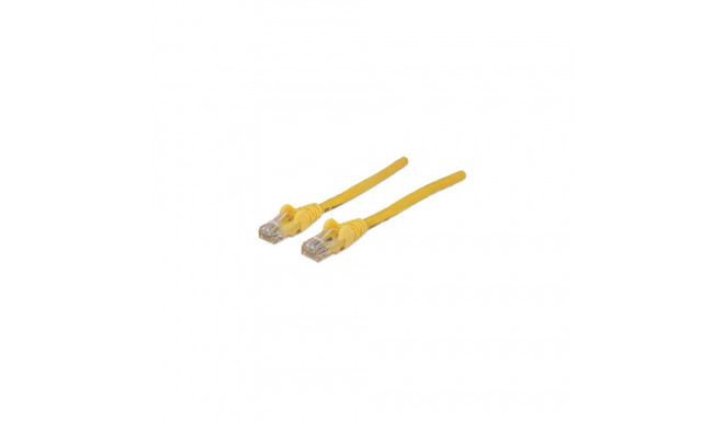 Intellinet Network Patch Cable, Cat6, 3m, Yellow, CCA, U/UTP, PVC, RJ45, Gold Plated Contacts, Snagl