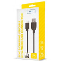 Setty kaabel USB - microUSB 2A 1m, must