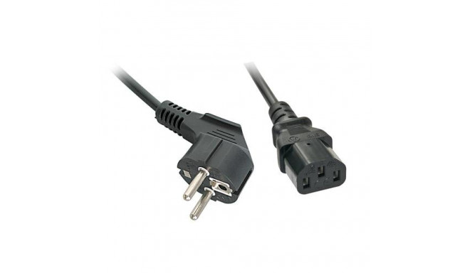 Lindy 2m Schuko angled to C13 Mains Cable
