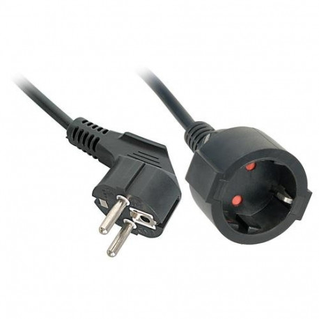 Lindy 30245 power extension 5 m 2 AC outlet(s) Indoor Black