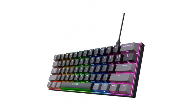 Trust GXT 867 Acira keyboard Gaming USB QWERTY Nordic Black, Grey