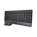 Trust Trezo keyboard Mouse included Universal RF Wireless QWERTZ German Black