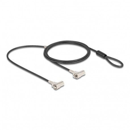Navilock 20935 cable lock Black, Silver 1.8 m