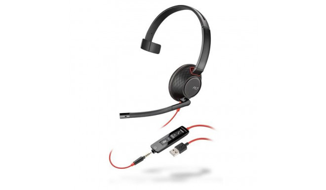 POLY Blackwire 5210 Headset Wired Head-band Office/Call center USB Type-A Black