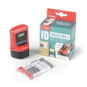 Trodat ID Protector+ Ink Roller Incl. Box/Letter Opener, Flame Red, Black Pad, Eng Pack