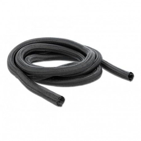 DeLOCK Braided Sleeving self-closing 10 m x 25 mm black